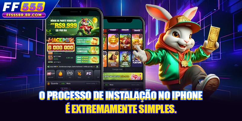 O processo de instalação no iPhone é extremamente simples