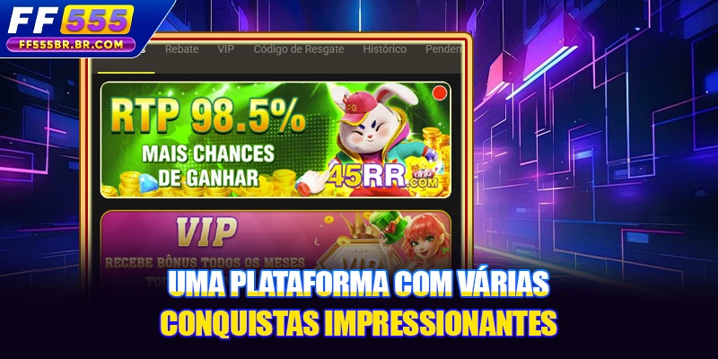 Uma plataforma com várias conquistas impressionantes